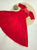 Velvet Designer Hand work Gown