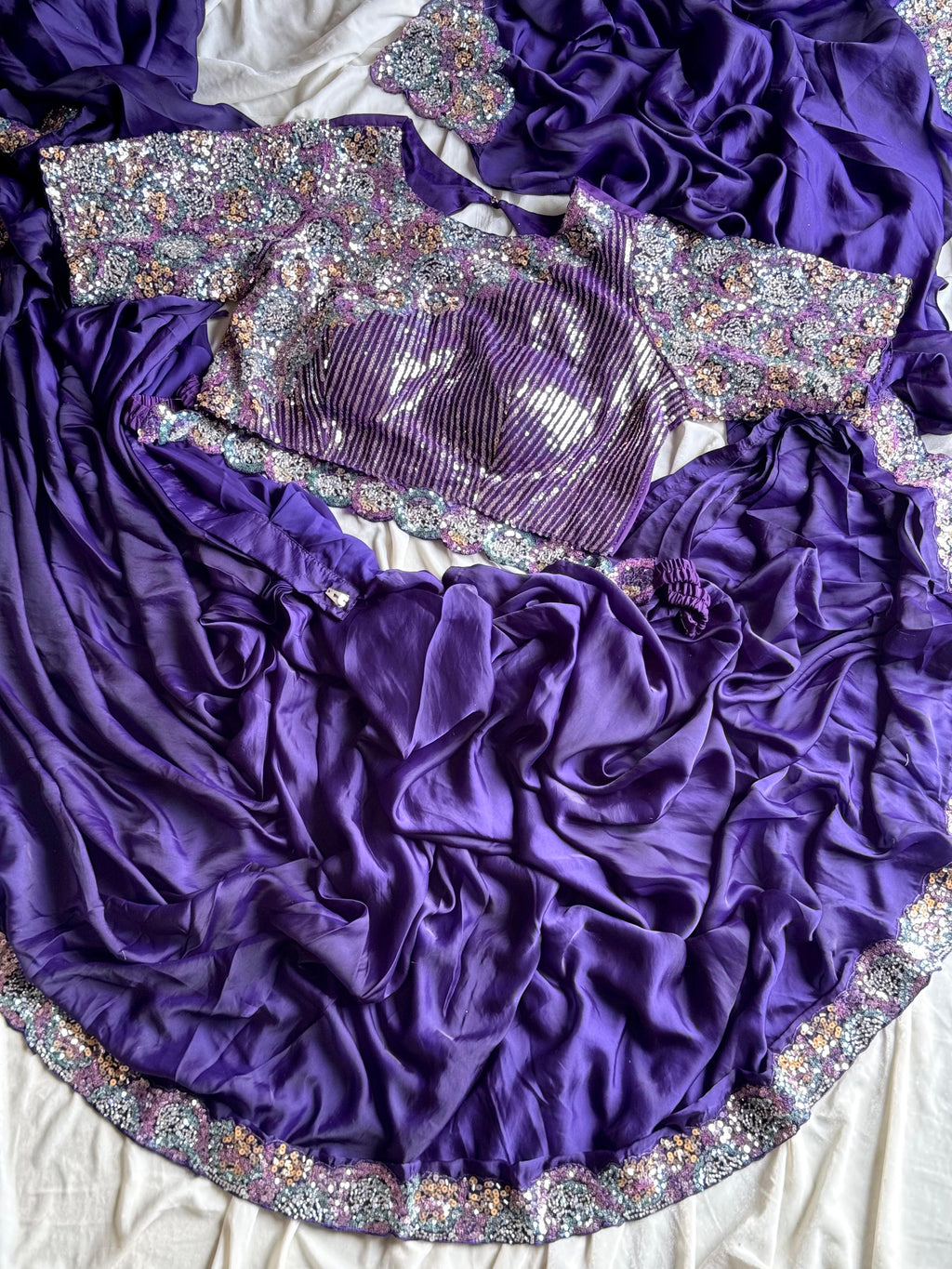 Ultra Violet 1 minute saree