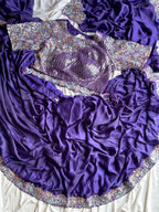 Ultra Violet 1 minute saree
