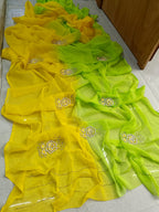 Half pure work saree