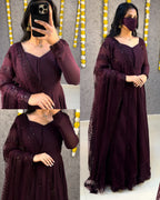 Gown with attractive dupata YODHA