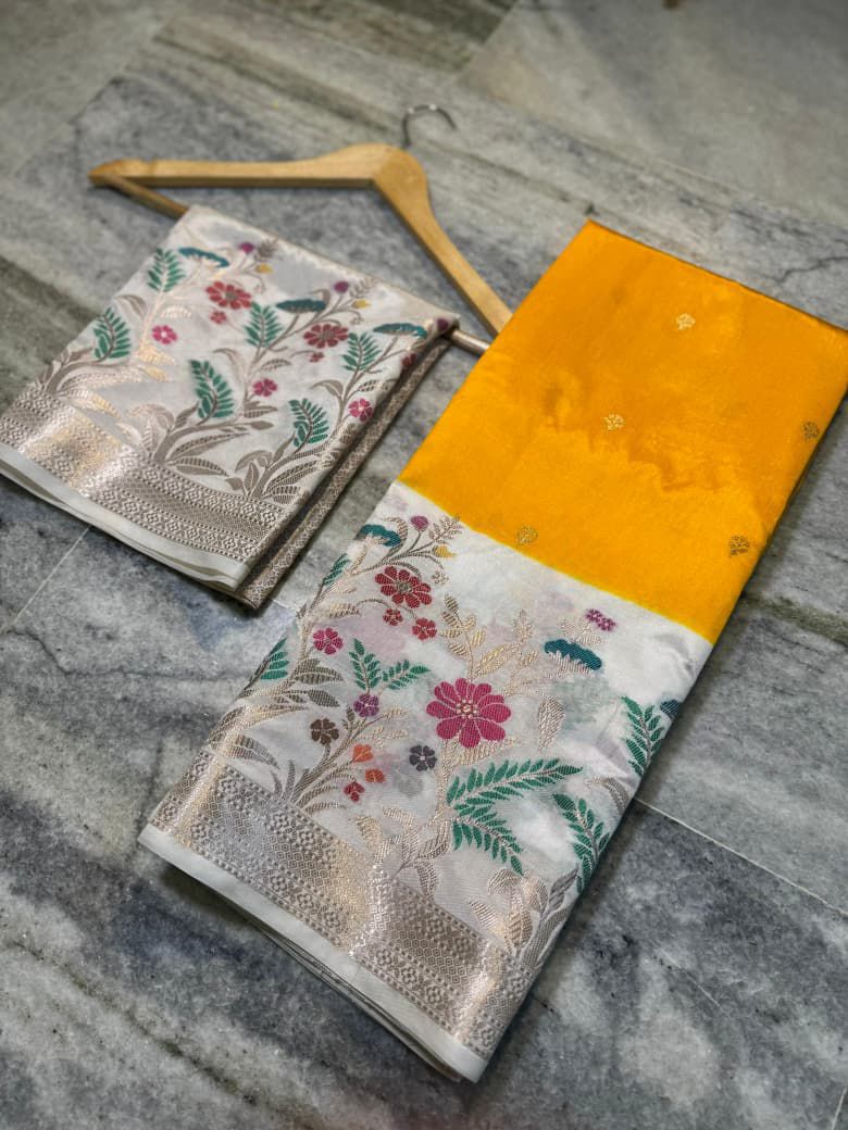 silk dyble fabric Saree