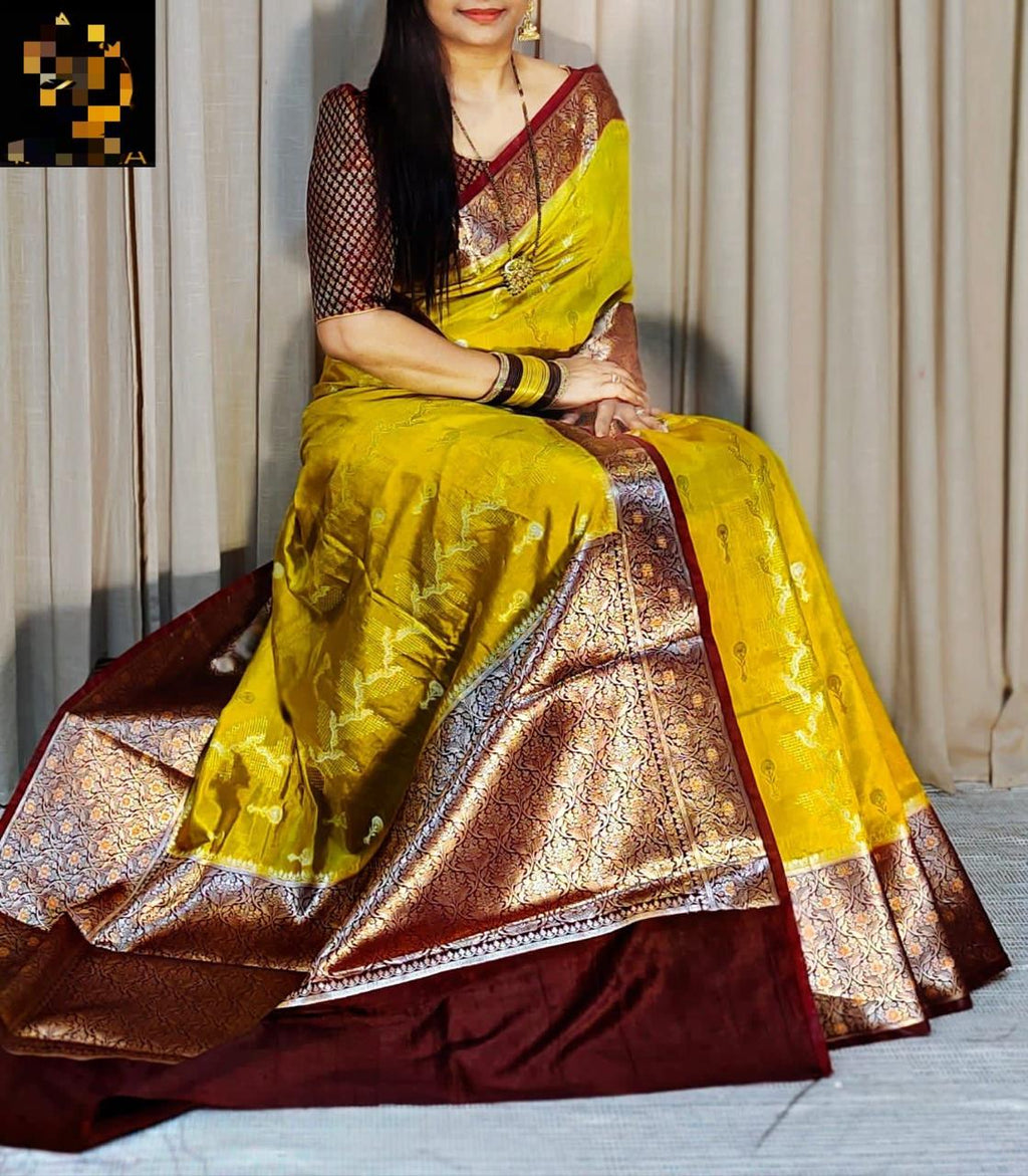 Chinya silk kanchi  Saree