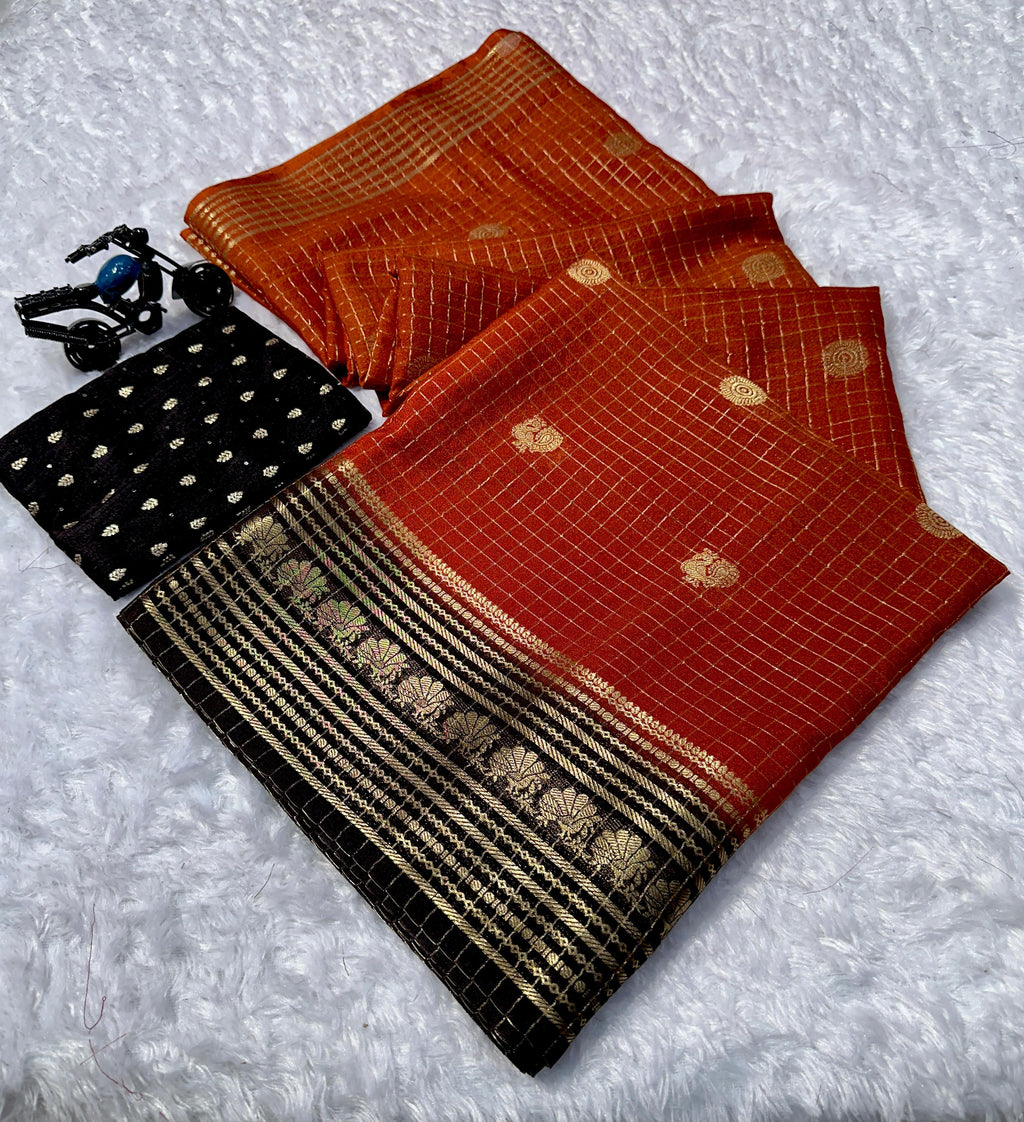Handloom kanjivaram weaving saree