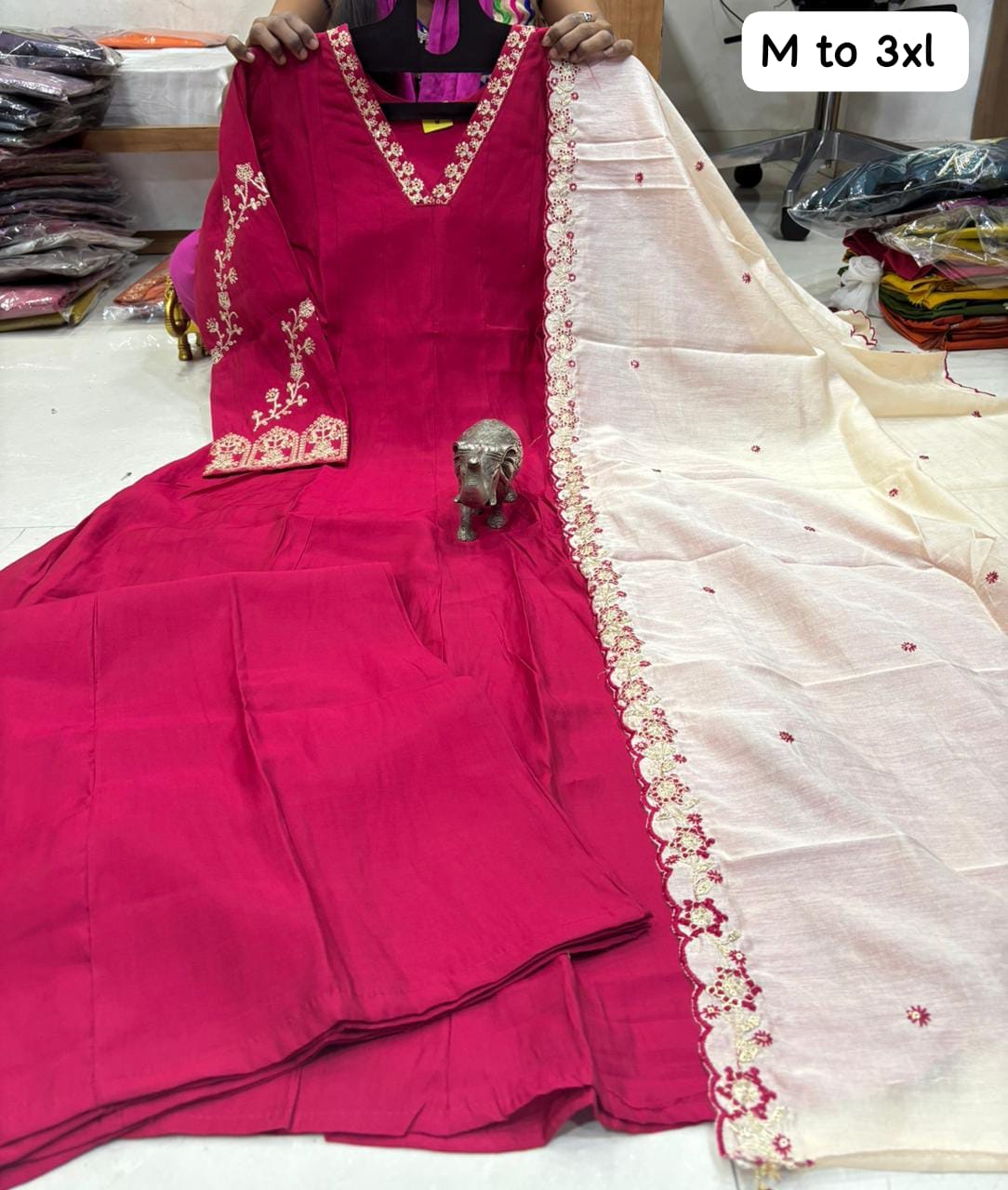 BEAUTIFUL HAND WORK ANARKALI KURTI