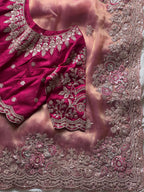 Blush pink sareee
