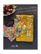 Crunchy crush saree