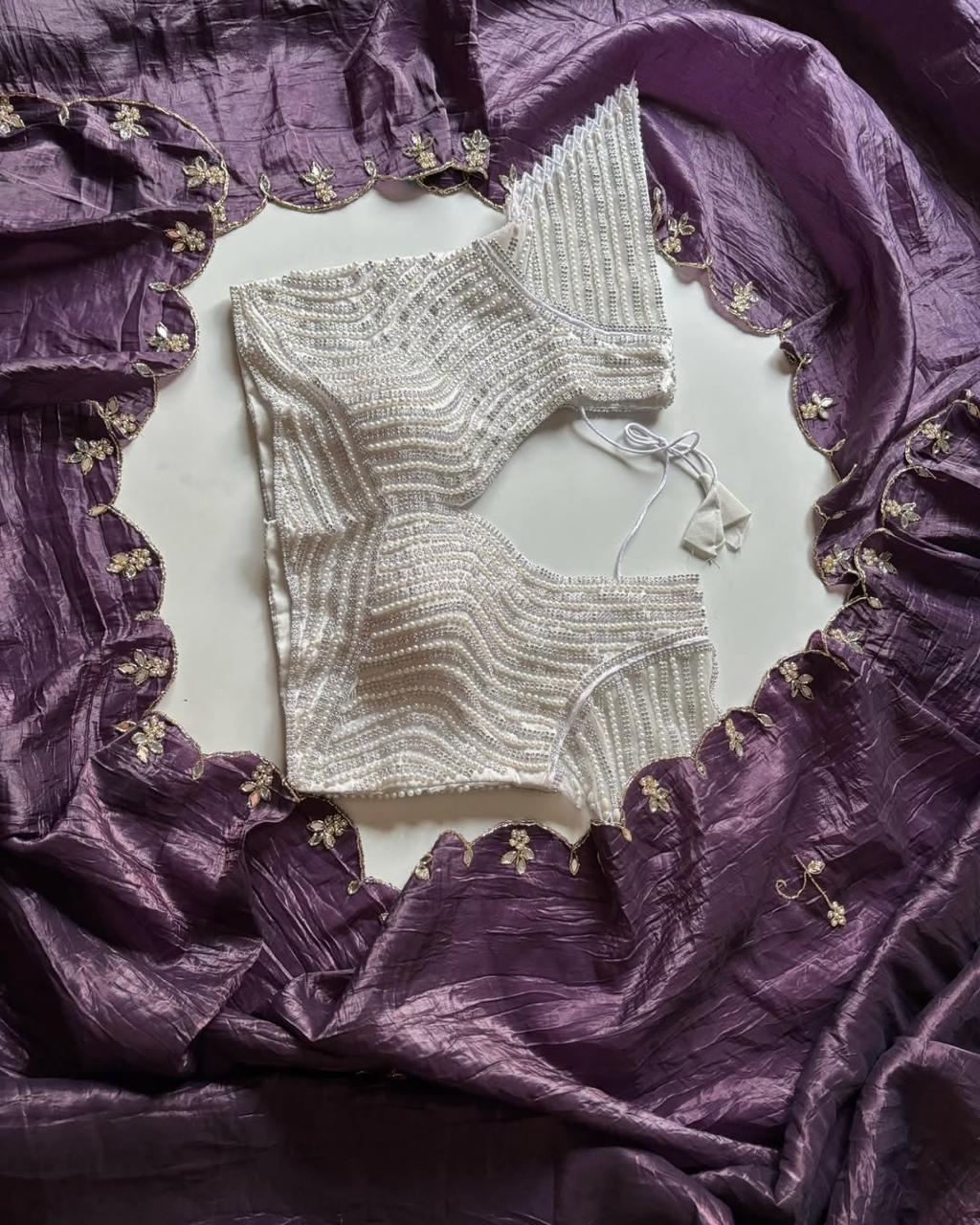 Heavy Gold Crunch Silk